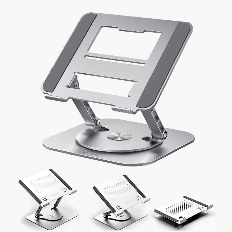 حامل لابتوب معدني قابل للدوران 360 درجة 360 ROTATING METAL LAPTOP STAND