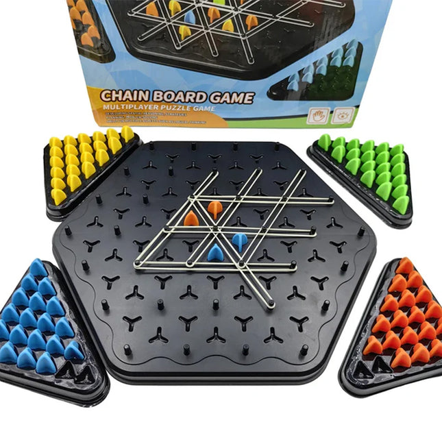 لعبة المثلثات المغلقة العائلية CHAIN GAME MULTIPLAYER PUZZLE GAME