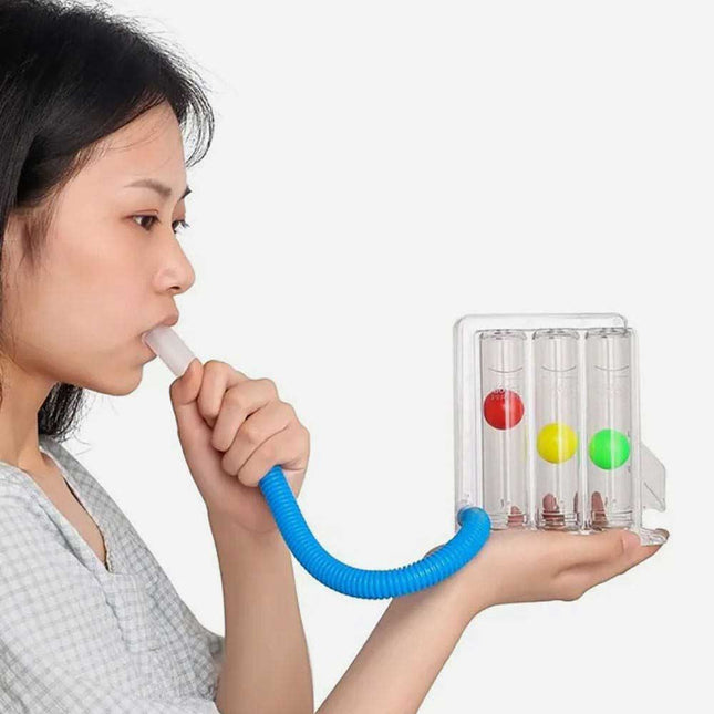 جهاز تمرين التنفس ثلاثي التدفق 3-BALLOON RESPIRATORY INCENTIVE