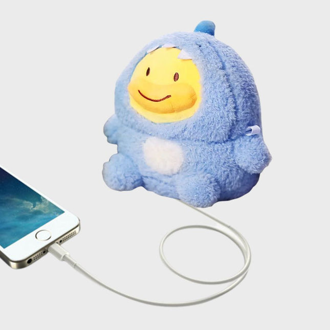 باوربانك مع جهاز تدفئة على شكل دبدوب Power bank with heater10000mah