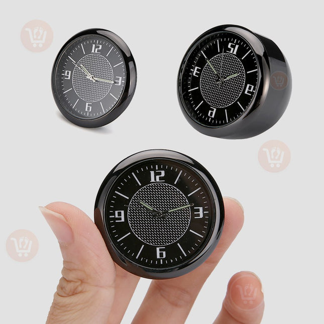ساعة صغيرة الحجم بقاعدتين للسيارة والمنزل