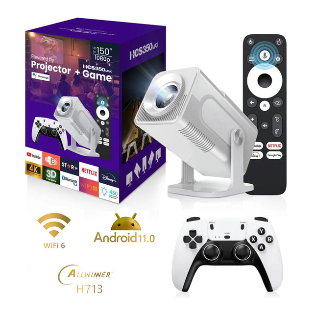 بروجكتر ألعاب تفاعلي مع جويستيك لاسلكي PROJECTOR + GAME HCS350MAX