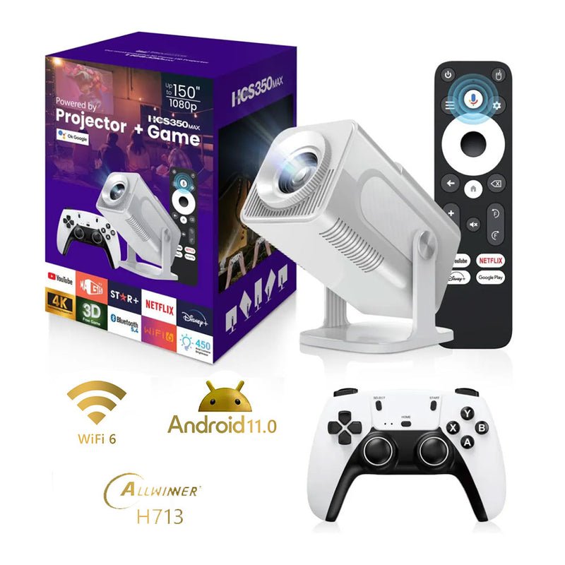 بروجكتر ألعاب تفاعلي مع جويستيك لاسلكي PROJECTOR + GAME HCS350MAX