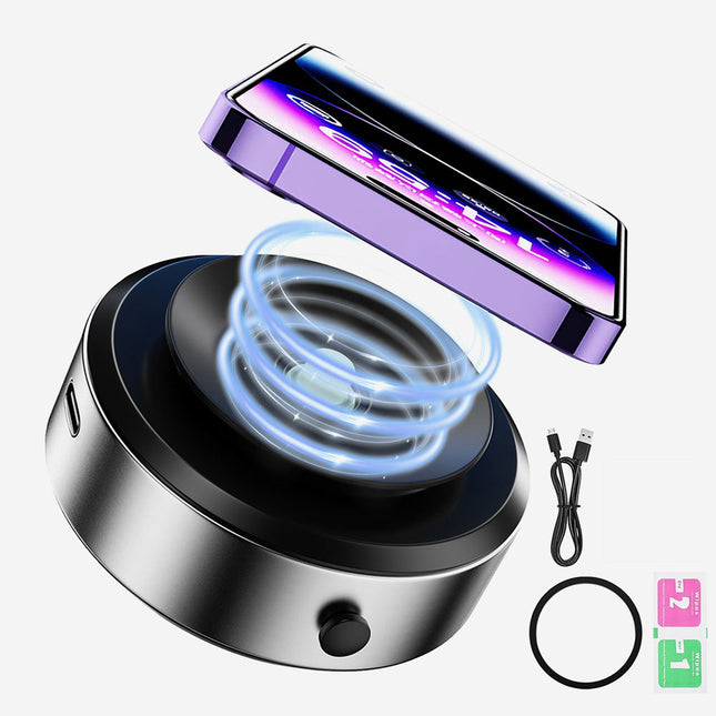 حامل موبايل مبتكر بتقنية الشفط والامتصاص المغناطيسي شحن VACUUM SUCTION PHONE HOLDER