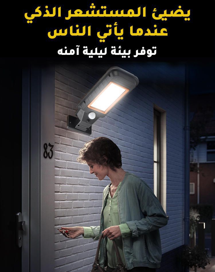 كشاف طاقة شمسية solar induction street lamp