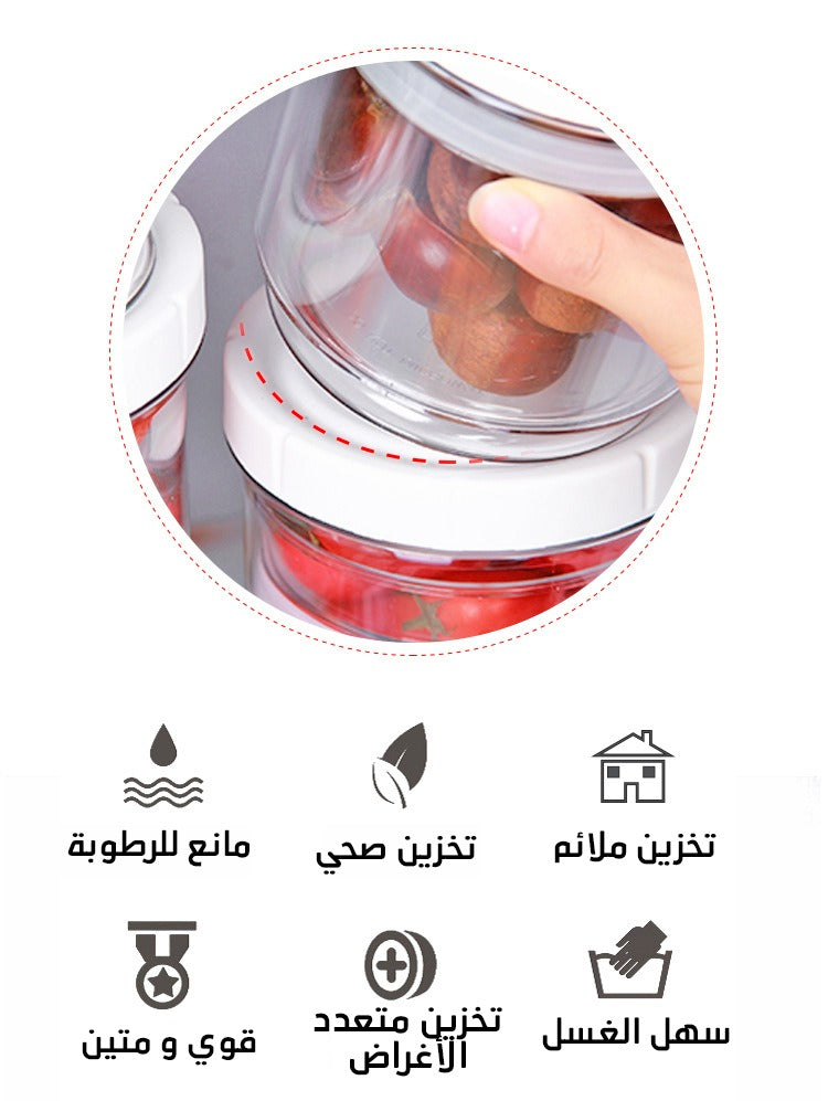 مرطبان تخزين بقوليات متعدد الأحجام smart storage adjustment