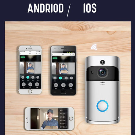 كاميرا انتركم باب لاسلكي متصل بالهاتف  الذكي vedio doorbell phone 3 IN 1