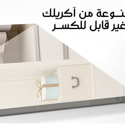 مرآة أكريلك على شكل ريشة