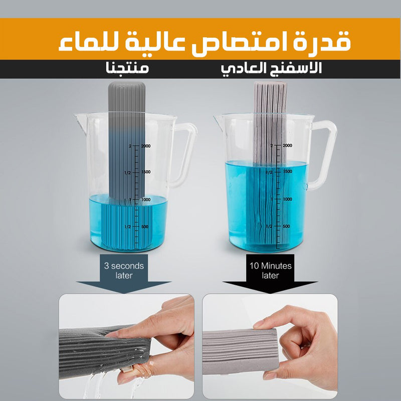 ممسحة إسفنجية مع دلو