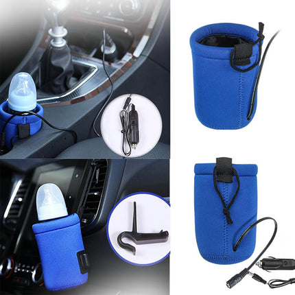 سخان علبة حليب الأطفال يعمل على شاحن السيارة Portable Baby Bottle Heater Device In Car