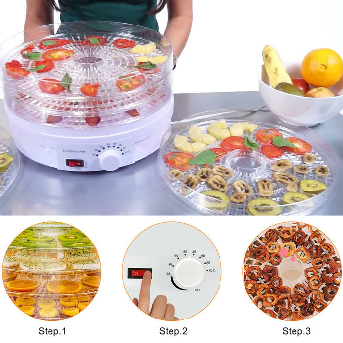 آلة تجفيف الطعام 5 طبقات 350 واط  Food Dehydrator