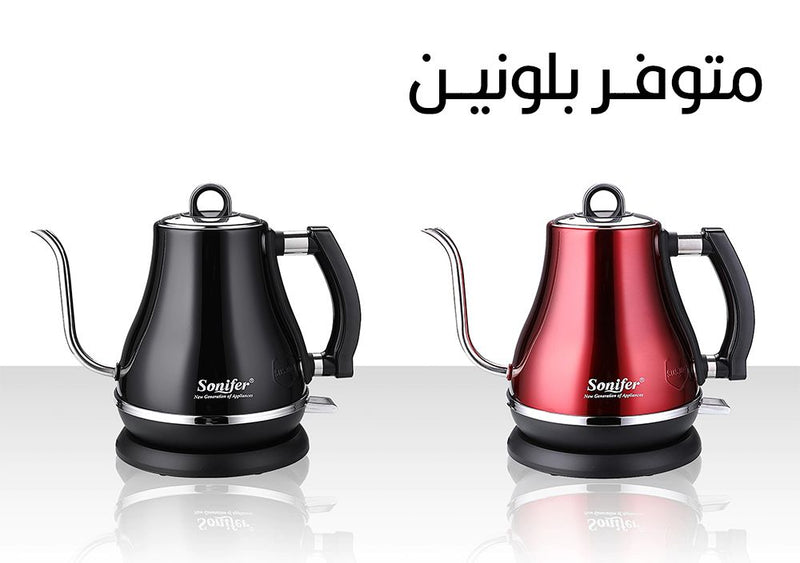 سخان ماء على شكل إبريق  Sonifer  electric kettle golden mate of tea and coffe