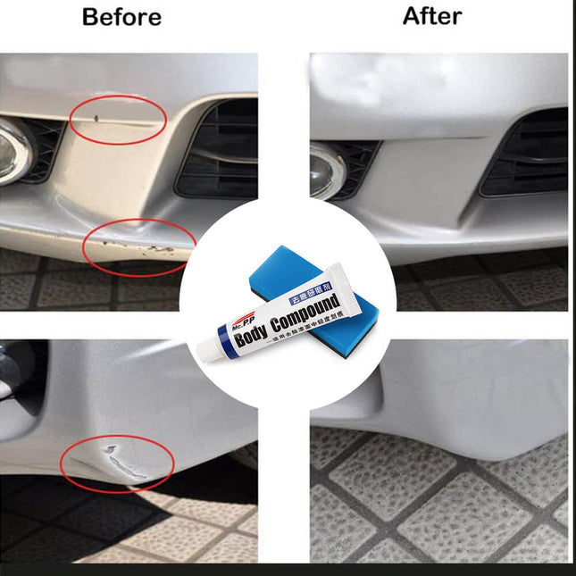 مزيل خدوش طلاء السيارات عالي الفعالية مع اسفنجة Body Compound Scratch Remover Scratch Clear Kit