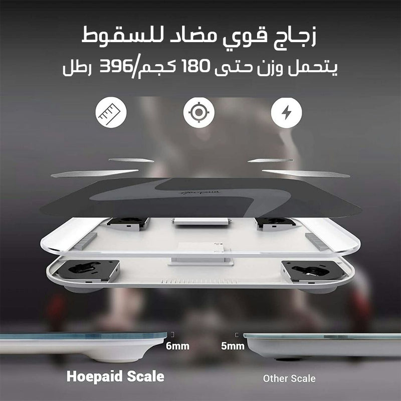 ميـزان رقمي لقياس دهون الجسم Witty DIGITAL BODY FAT SCALE