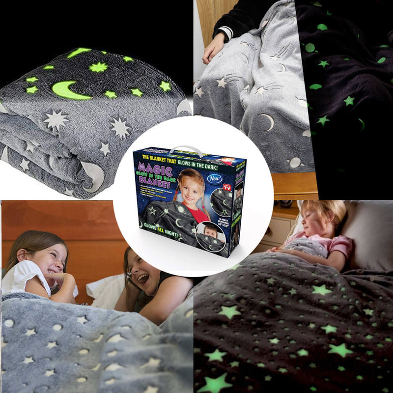 حرام مضيئ في الظلام للأطفال Magic Glow In The Dark Blanket