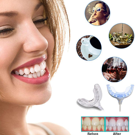 جهاز تبييض الأسنان المنزلي الفوري ب 7 أيام a7 smart teeth whitening kit