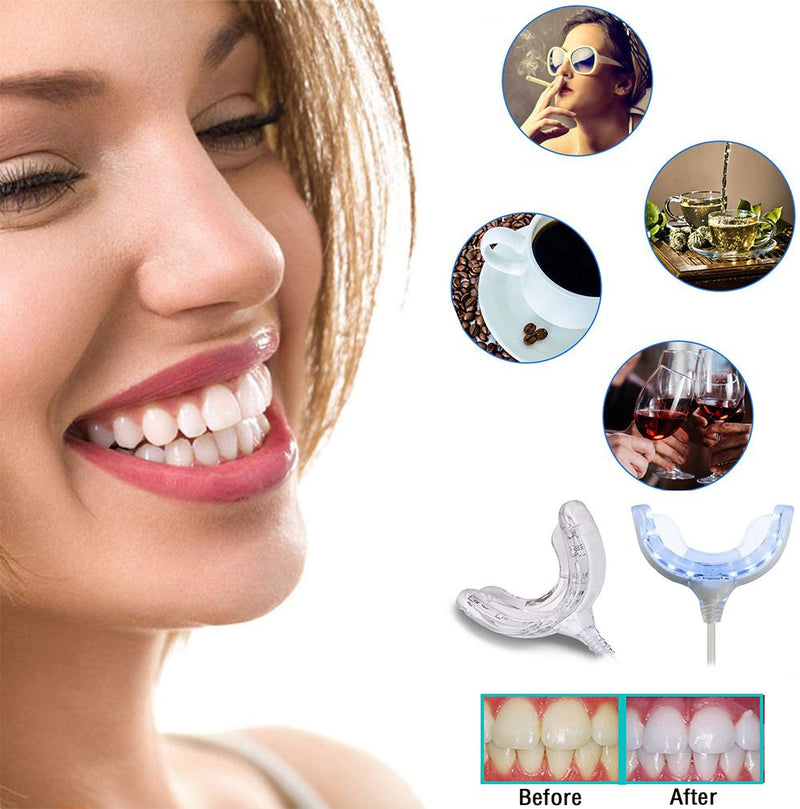 جهاز تبييض الأسنان المنزلي الفوري ب 7 أيام a7 smart teeth whitening kit