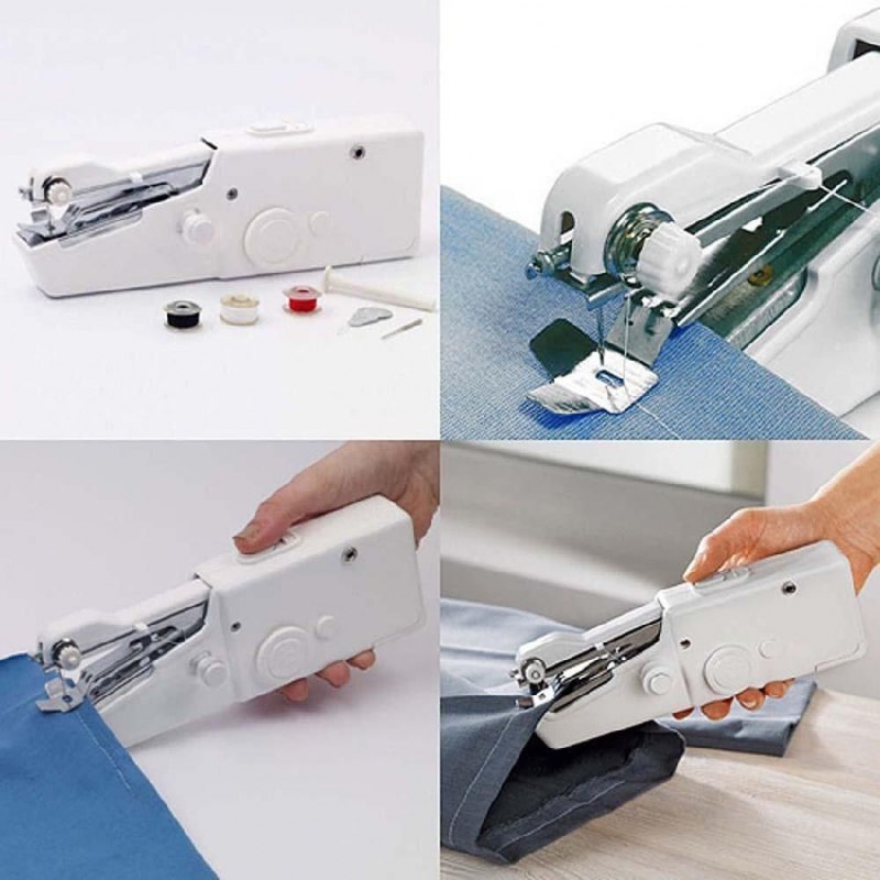 ماكينه خياطه يدويه تعمل على البطاريات Mini Handheld Sewing Machine