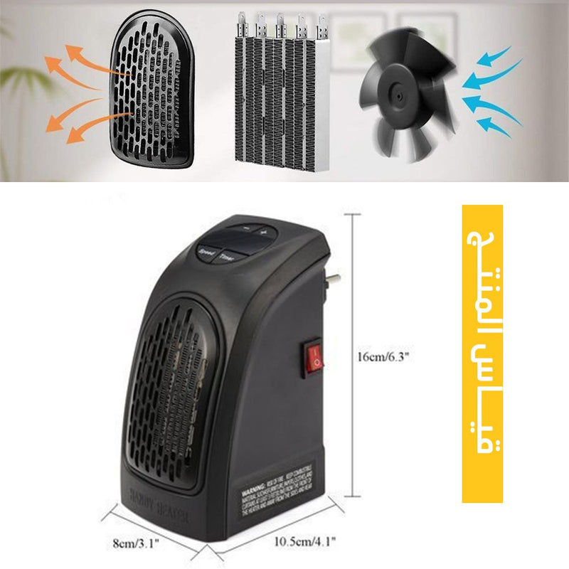 صوبة  شخصية تعمل بالكهرباء 400 واط  the wall- outlet space heater