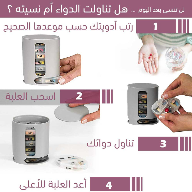 منظم الأدوية والفيتامينات pill pro organize pills & vitamins