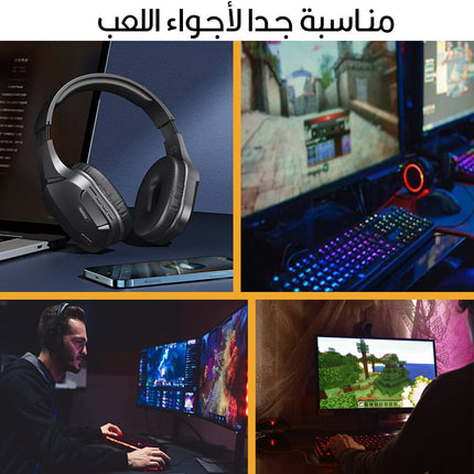 سماعات أذن وايرلس للألعاب  remax gaming headphone wirless  RB-750HB