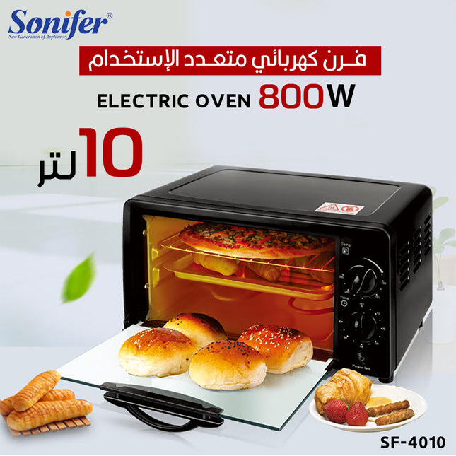 فرن كهربائي متعدد الإستخدام Sonifer ELECTRIC OVEN  800w 10liter