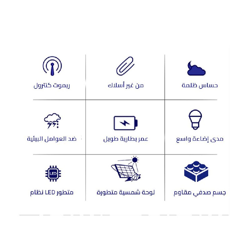 كشاف ليد يعمل بالطاقة الشمسية 1000 واط
