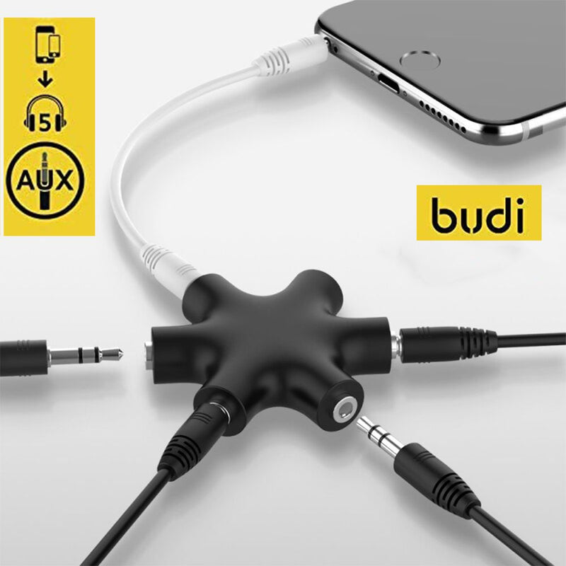وصلة  BUDI Adaptor AUX متعددة الإستخدام