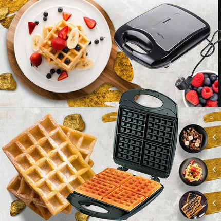 ماكينة صنع الوافل المنزلية 4 قطع  sokany 4 slice waffle machine