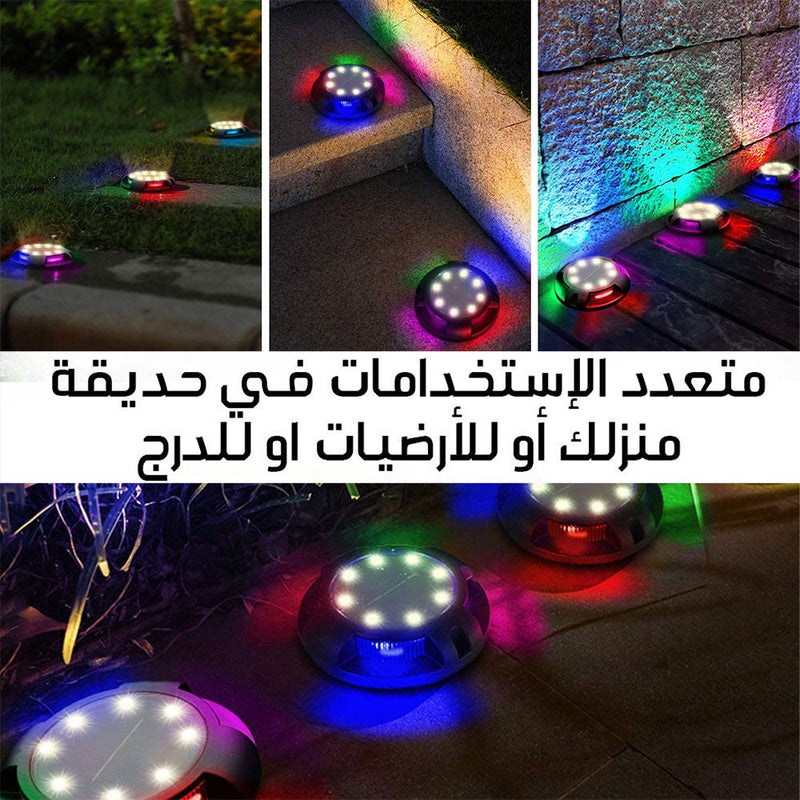 زينة حدائق إضاءة شمسية أرضية  SOLAR OUTDOOR BURID LIGHTS