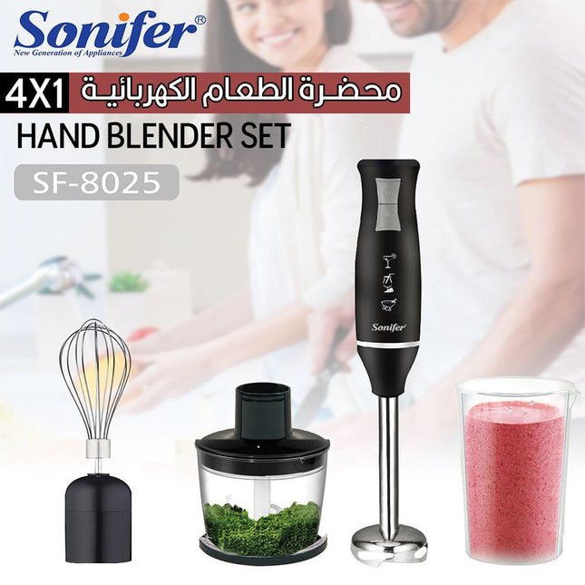 محضرة الطعام الكهربائية 4 في1 Sonifer HAND BLENDER SET SF-8025