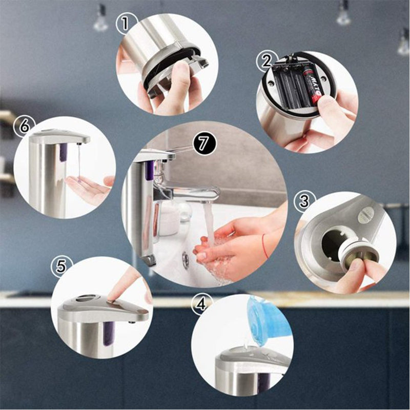 موزع صابون أوتوماتيكي بمستشعر الحركة Sensor Soap Dispenser