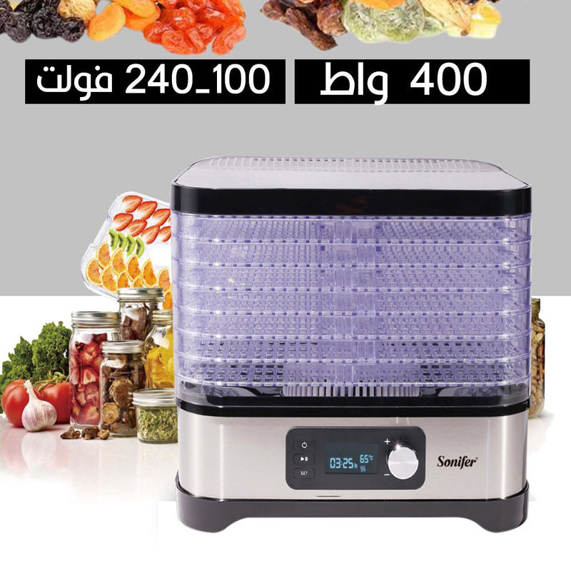 مـاكينة تجفيف الطعام الكهربائية 8 طبقات Sonifer SF--4016