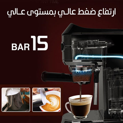 ماكينة صنع القهوة ورغوة الحليب المنزلية قهوة كبسولات /قهوة تركية بودرة  DSP Coffe Maker  KA-3065