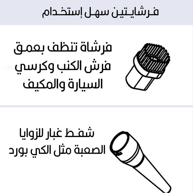 مكنسة سيارة تعمل بالشحن120 واط Car Vacuum Cleaner V01