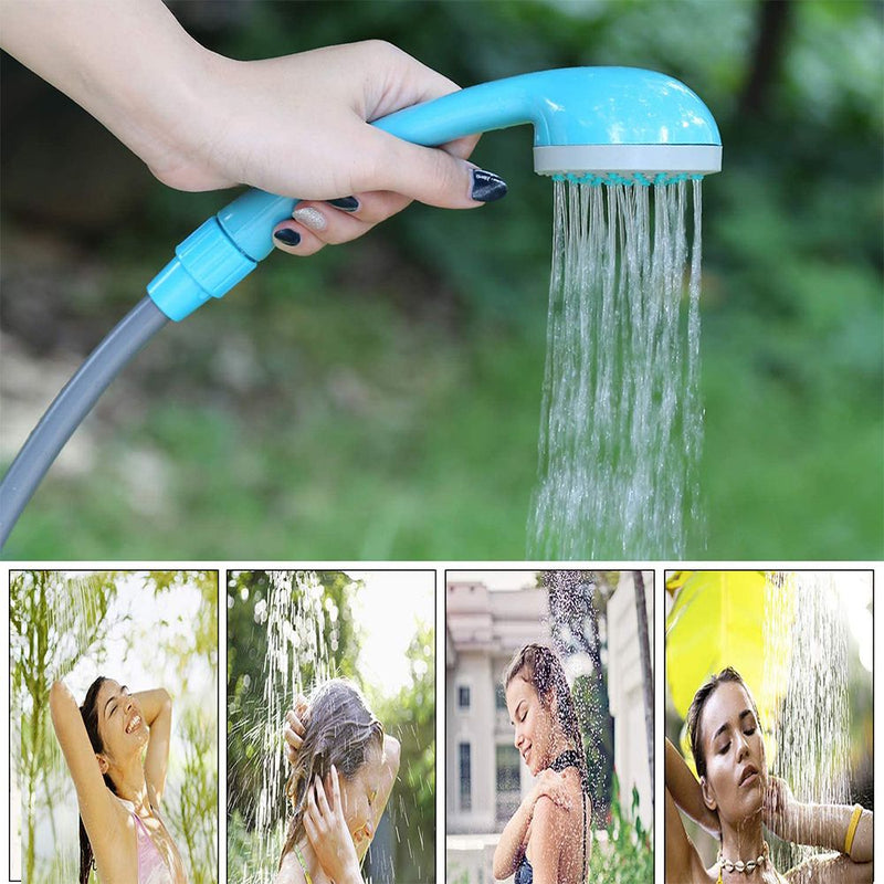 شطاف مسافر ودش يعمل بالشحن  مع حوض للماء Rechargable Camping Shower