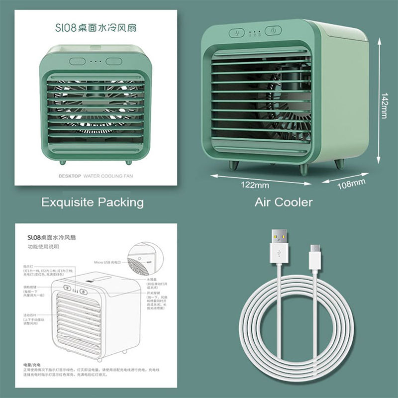 مكيف تبريد شخصي وملطف Desktop Water Cooling Fan S108