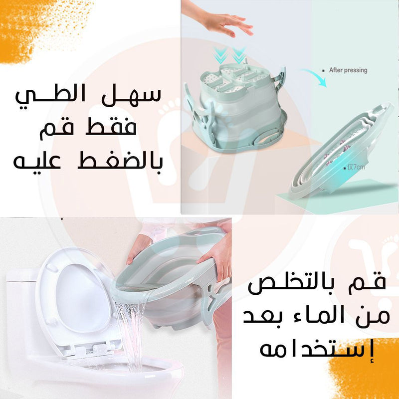 مساج جاكوزي سيليكون قابل للطي Multi functional foldable foot massage