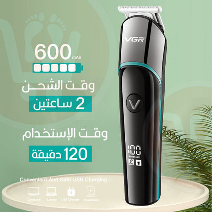 ماكينة حلاقة الشعر رجالي تعمل بالشحن VGR-291 Professional turbo function beard/ hair trimmer