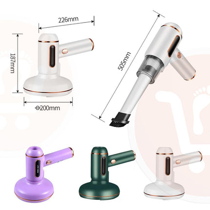 مكنسة صغيرة لإزالة الغبار تعمل بالشحن 3 رؤوس Handheld Dust Mite Vacuum Cleaner UV Sterilization Vacuum