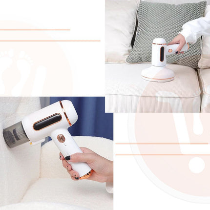 مكنسة صغيرة لإزالة الغبار تعمل بالشحن 3 رؤوس Handheld Dust Mite Vacuum Cleaner UV Sterilization Vacuum