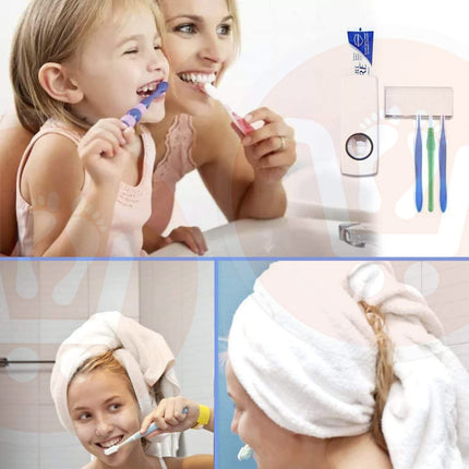 حمالة فراشي الأسنان والمعجون Toothpaste Dispenser