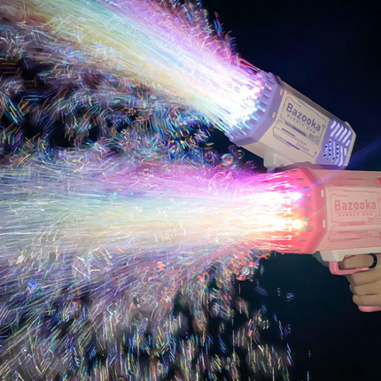فرد فقاعات بازوكا تعمل بالشحن Rocket Launcher Bubble Blower
