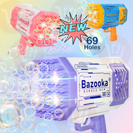 فرد فقاعات بازوكا تعمل بالشحن Rocket Launcher Bubble Blower