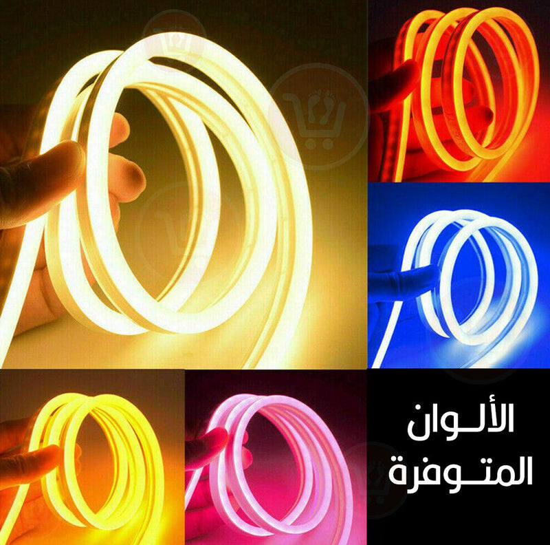 ضوء ليد نيون مرن 5 متر MANGUEIRA FITA LED NEON FLEX 12V