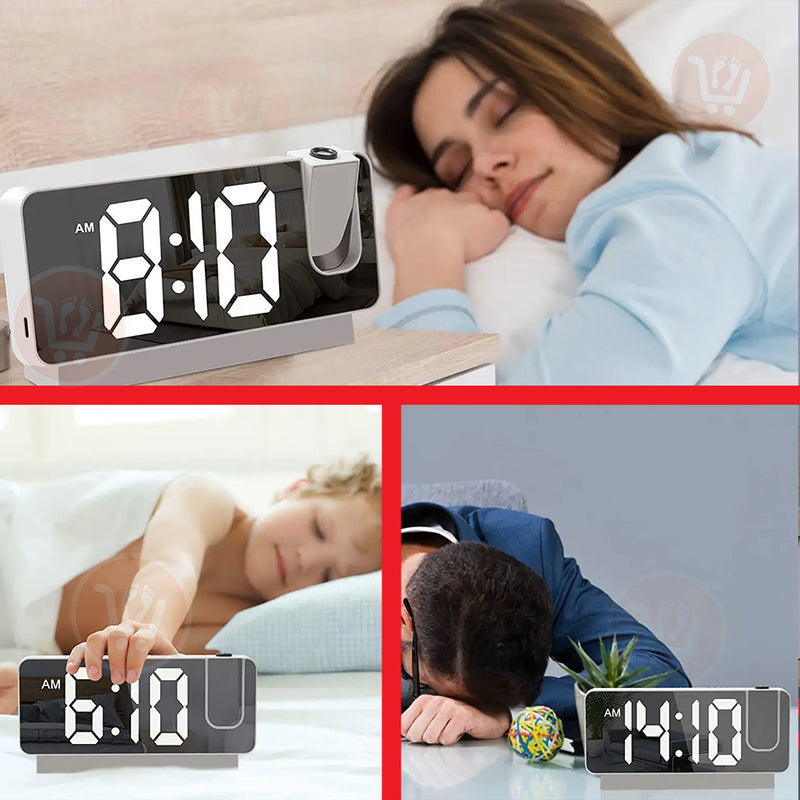 بروجيكتور ساعة منبه LED projection clock