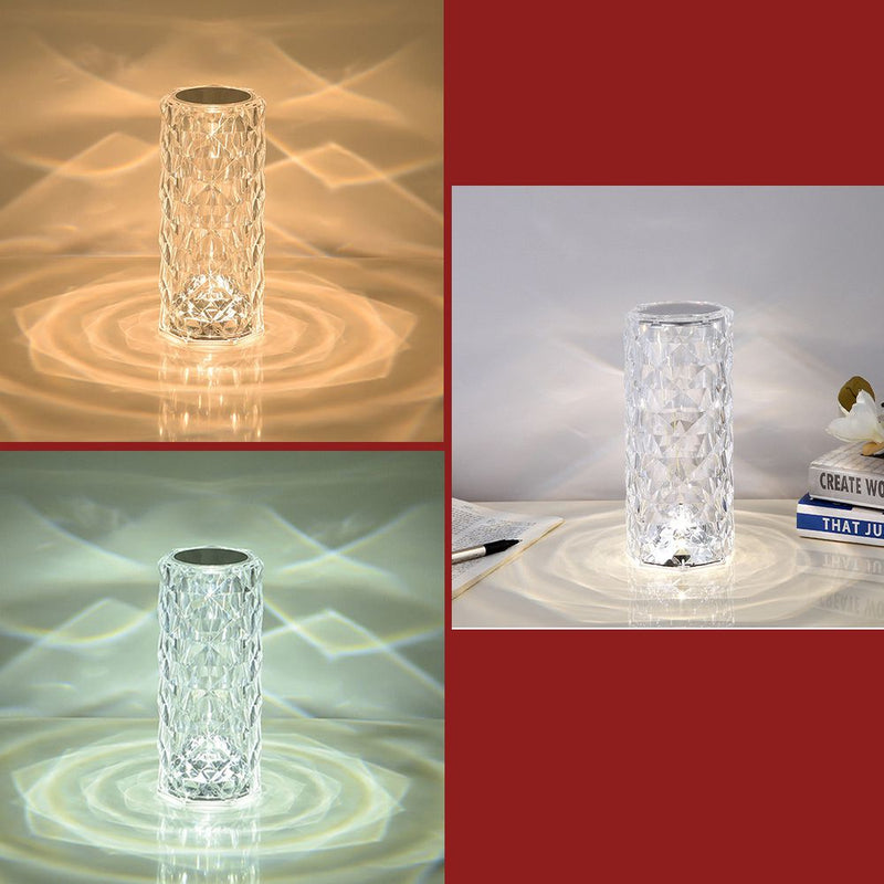 تيبل لامب كريستال يعمل بالشحن  Crystal Table Lamp Touch diamond Lamps Room Decor