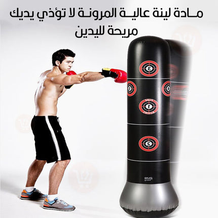 ستاند ملاكمة للكبار والصغار Inflatable Punching Bag PVC Boxing Adult Kids Tumbler