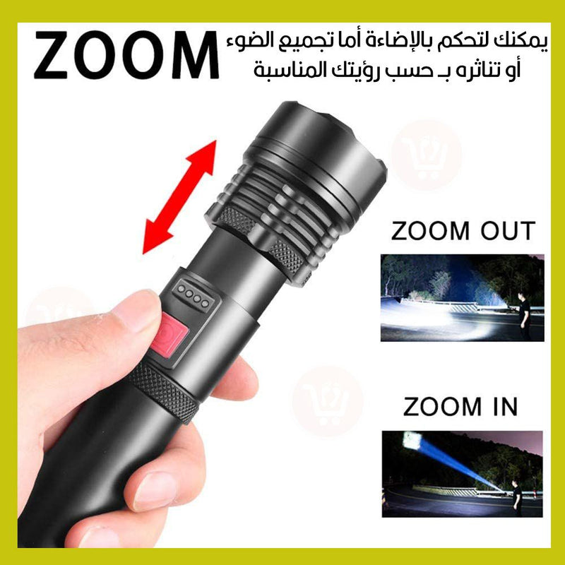لوكس  ليد شحن  powerful flashlight x72-p90