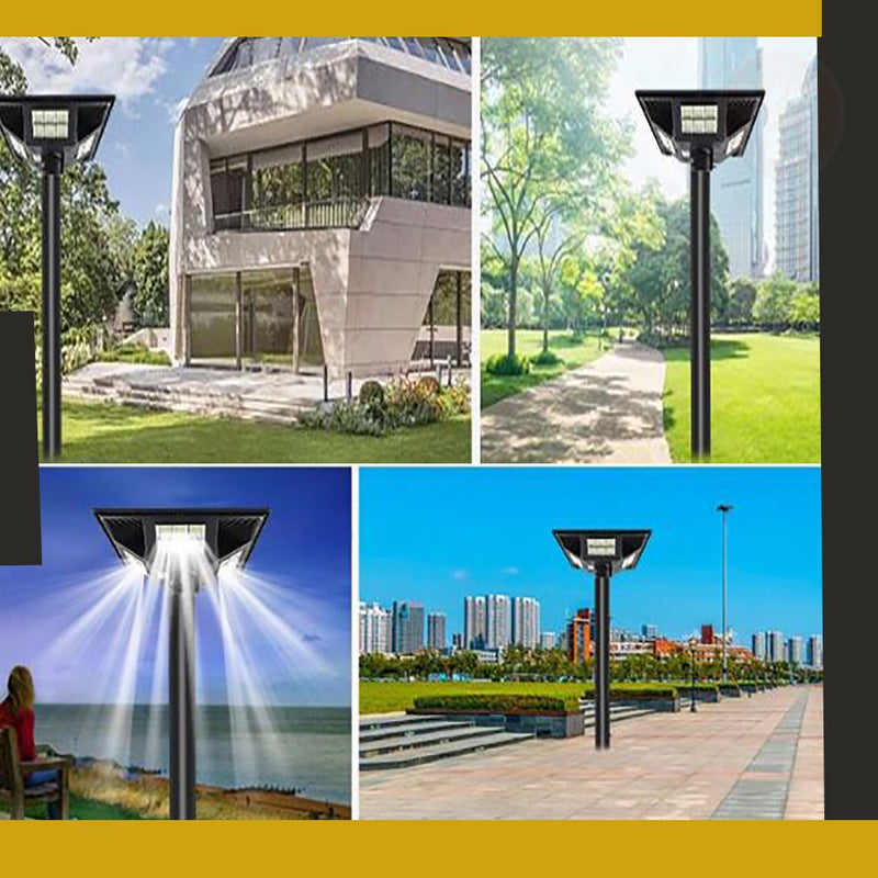 كشاف ليد للحدائق رباعي يعمل بالطاقة الشمسية مع ريموت Solar garden light with remote control